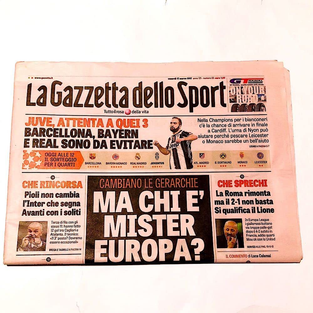 ガゼッタ・デッロ・スポルト MILAN DA RECORD ミラン ガゼッタ・デッロ