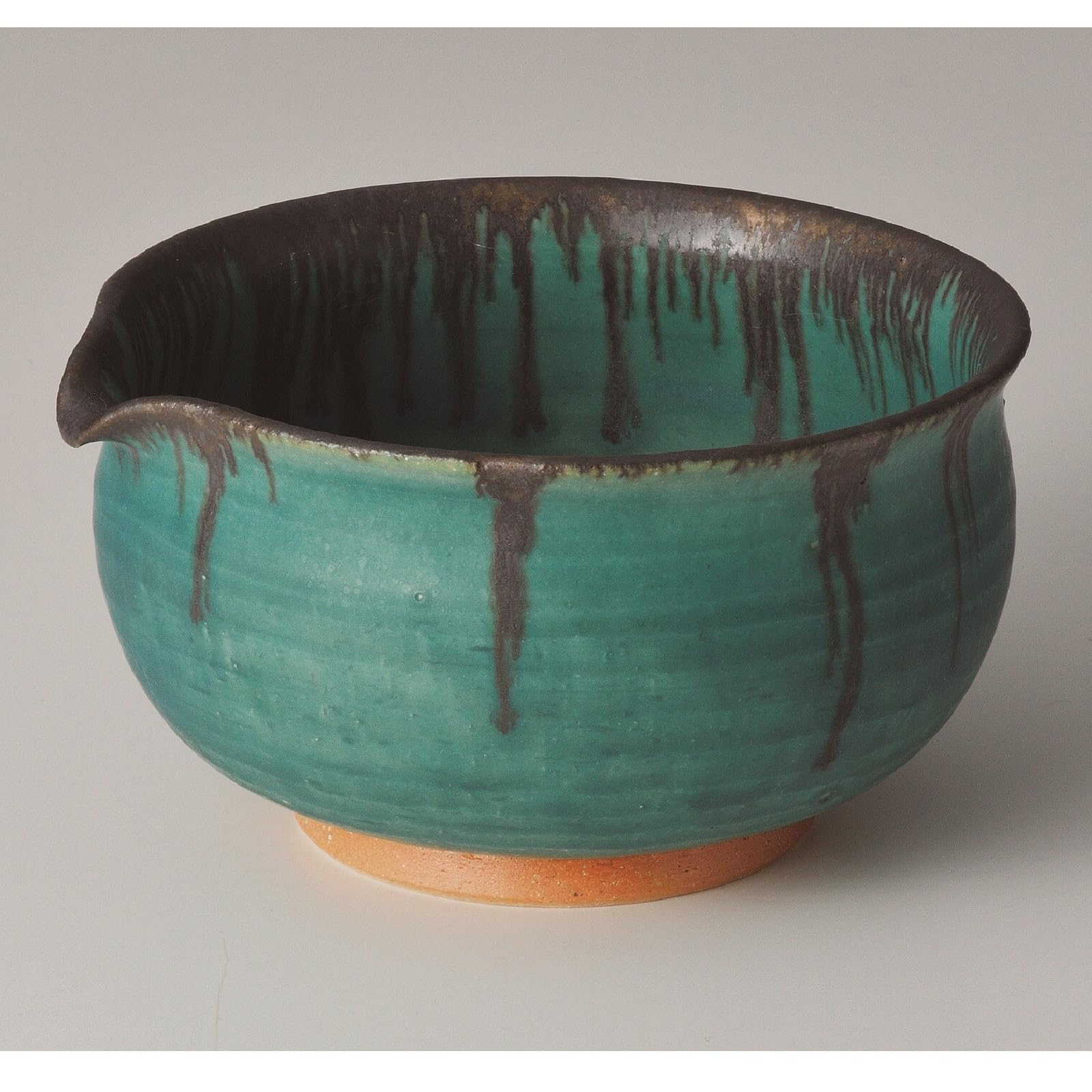 抹茶茶盌 抹茶茶碗 茶道 陶芸 陶器 青銅釉 トルコ青 手作り オリエント