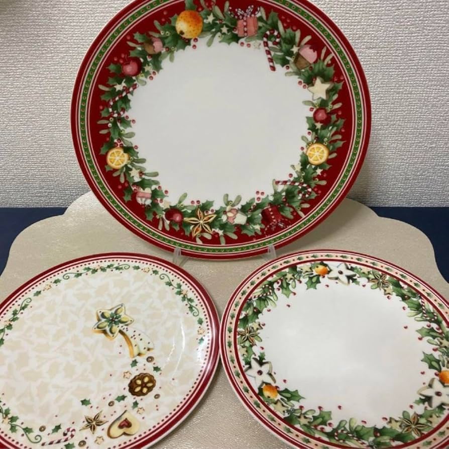 Amazon.co.jp: ビレロイ&ボッホ クリスマスプレート3枚 ホビー グッズ