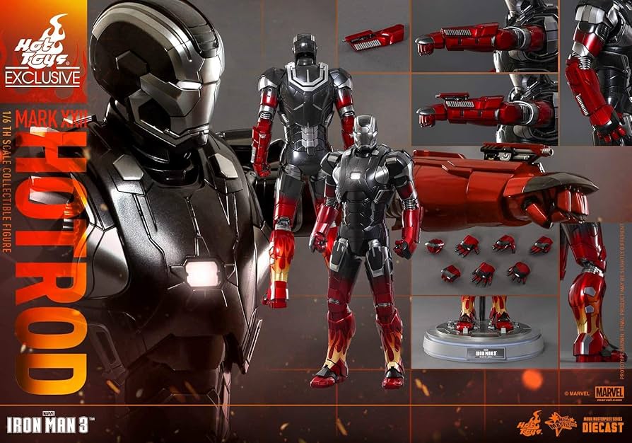 Amazon.com: Marvel Iron Man 3 Hot Rod Armor Mark XXII Sixth Scale