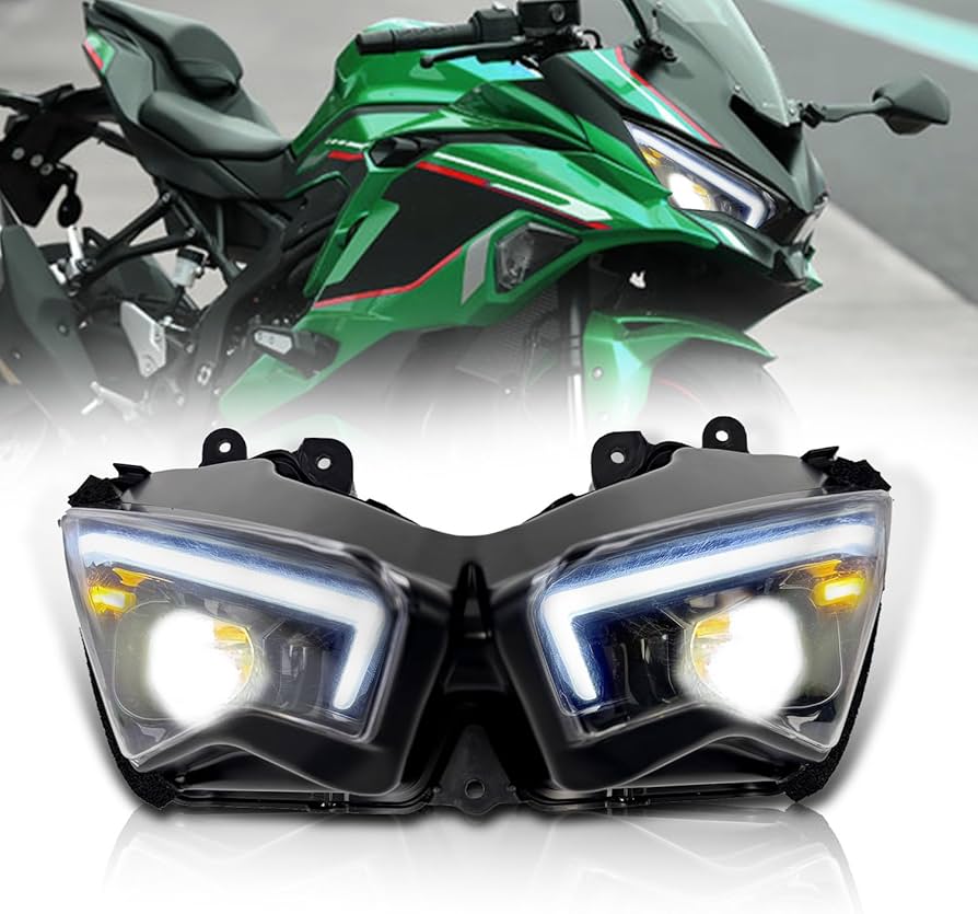 Amazon.co.jp: Culon Kawasaki Ninja 400/650/250/zx4r ヘッドライト
