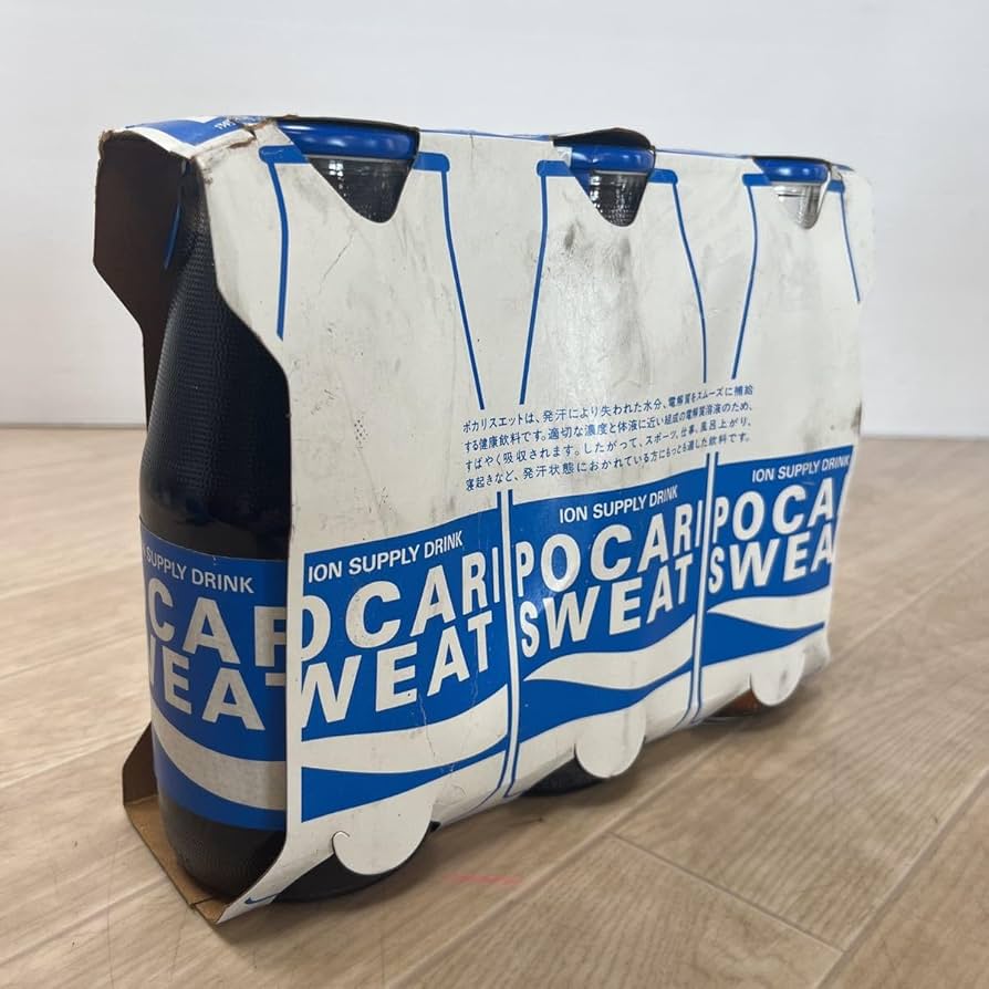 Amazon.co.jp: (A2027) 昭和レトロ 当時物 ポカリスエット 570ml 3本