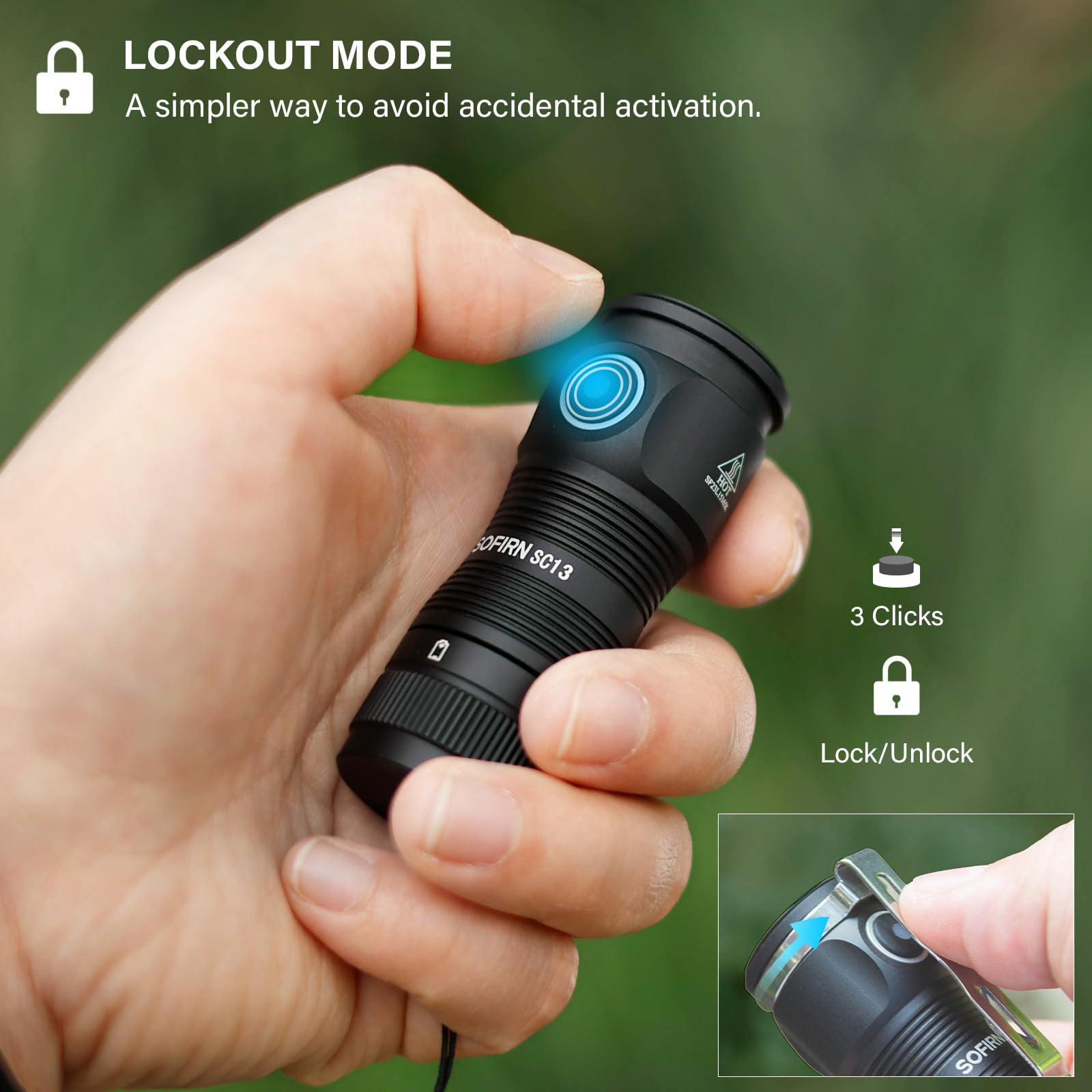 Amazon.co.jp: sofirn LED 小型懐中電灯 USB C 充電式 SC13 明るい