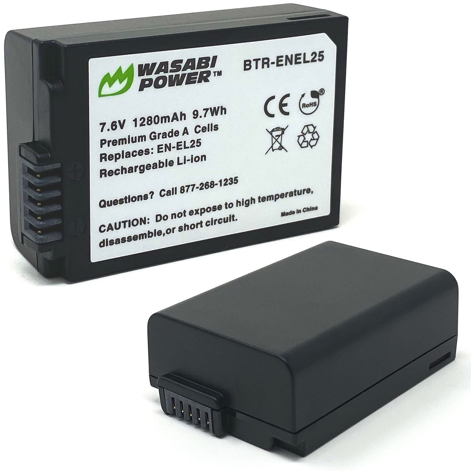Amazon.com : Wasabi Power Battery (2-Pack) for Nikon EN-EL25, EN