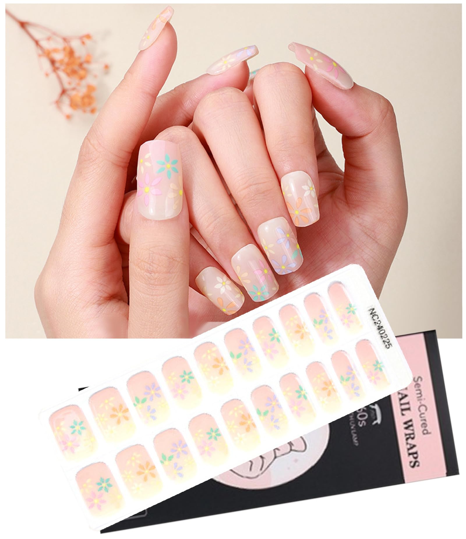 Amazon | 【1級ネイリスト監修】 ジェルネイルシール 硬化タイプ 貼る