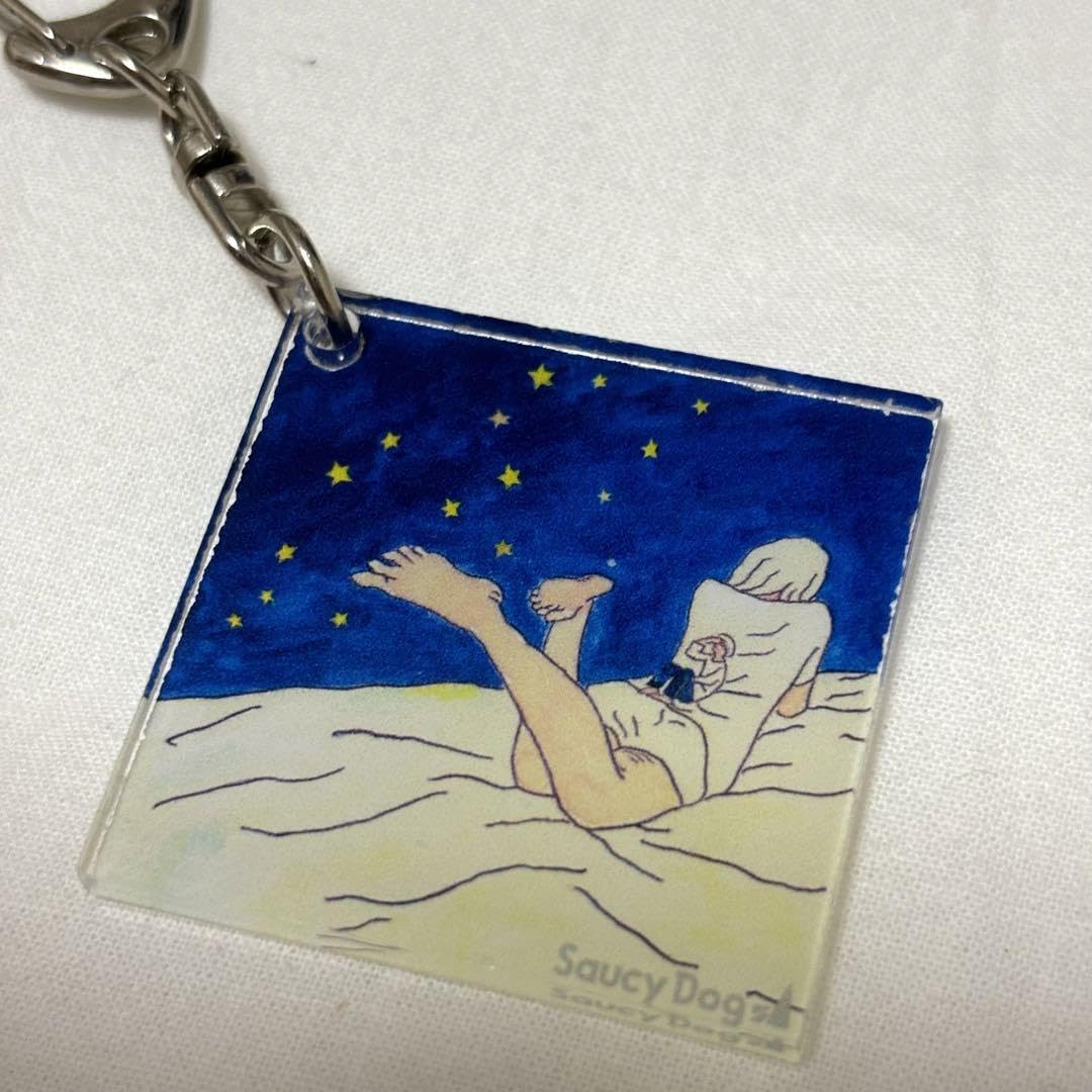 Amazon.co.jp: Saucy Dog サウシードッグ 缶バッジ キーホルダー