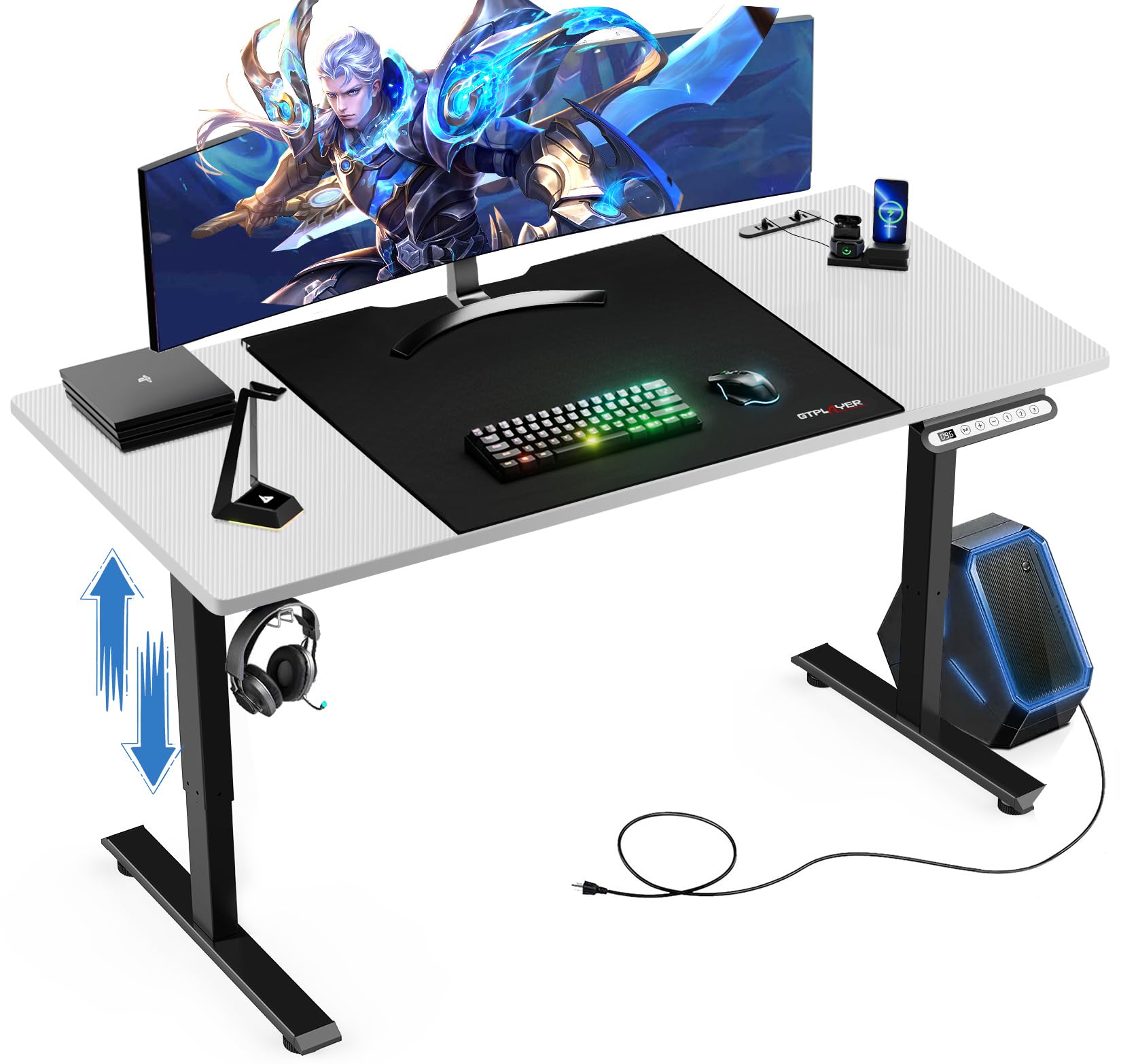 Amazon.co.jp: GTPLAYER ゲーミングデスク パソコンデスク pcデスク