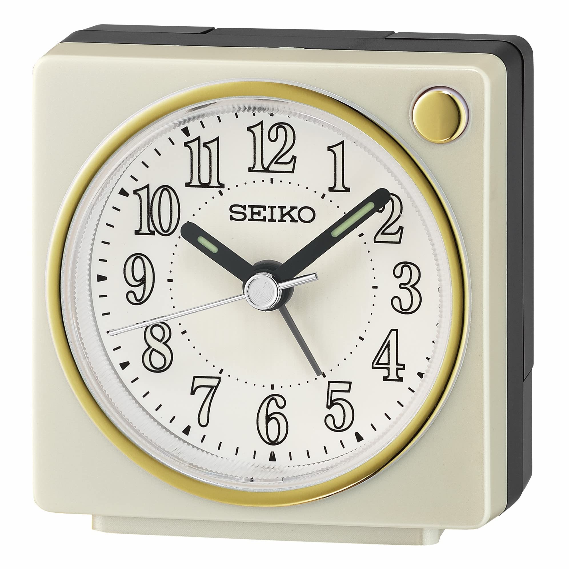 Amazon.com: Seiko Fuji II Bedroom Alarm Clock, Pearl White : Home