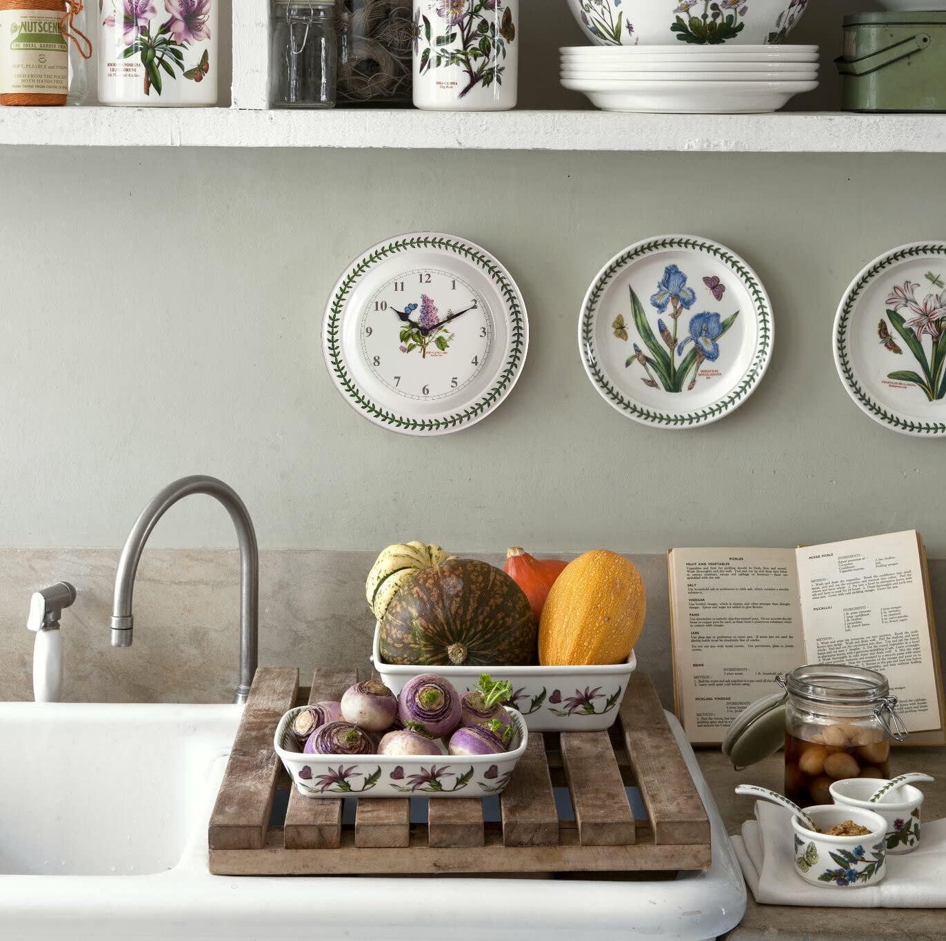 Amazon.com: Portmeirion Botanic Garden 10.5-inch Wall Clock