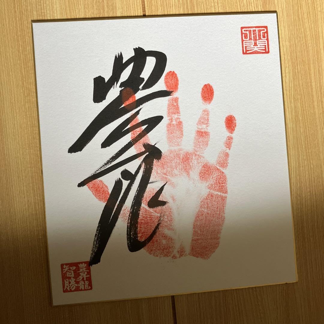 Amazon.co.jp: 令和5年大相撲、 大関『豊昇龍』関手形、 サイン(真筆