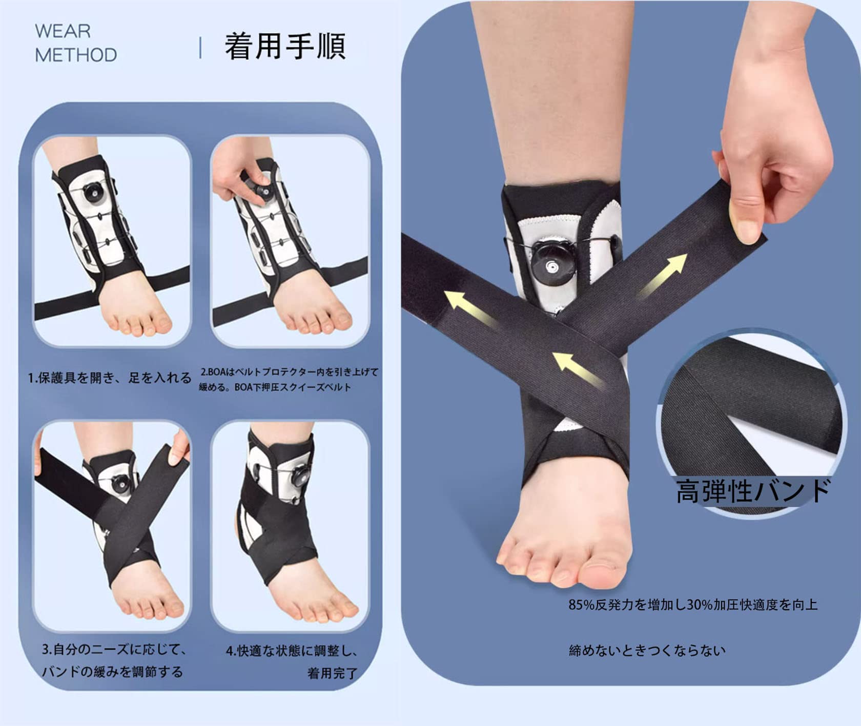 Amazon | HSManLian 足首サポーター フットスタビライザー くるぶし