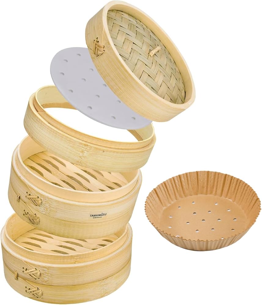 Amazon | 【LDK掲載A+】滴水製作所 竹 セイロ 24cm 本体2個・蓋1個