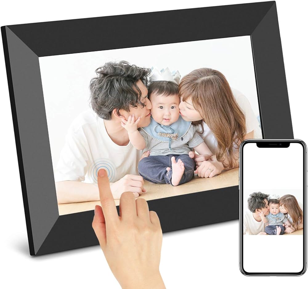 Amazon | SCISHIONブラックWiFiデジタルフォトフレーム1280*800 タッチ