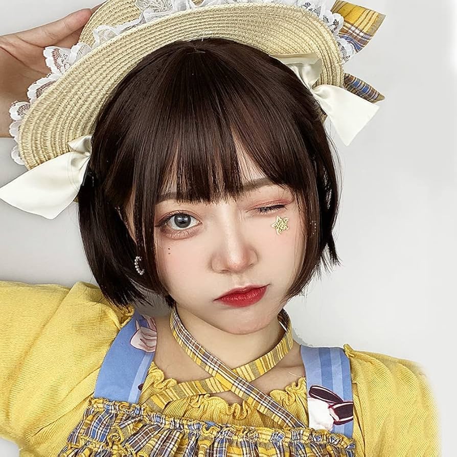 Amazon.co.jp: YXO ウィッグ ショート ボブ フルウィッグ レディース