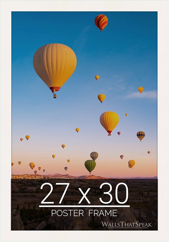 Amazon.com - wallsthatspeak 27x30 white Picture Frame for Puzzles