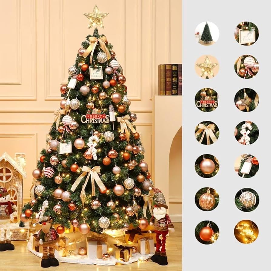 Amazon | クリスマスツリー 120cm クリスマスツリー 電飾付き