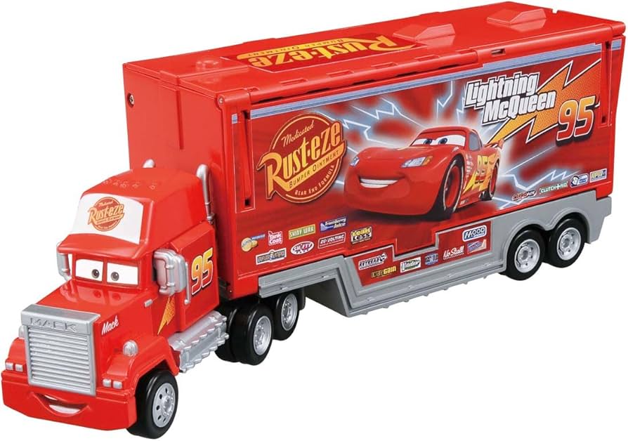 Amazon.co.jp: トミカ カーズ ピットに変形! トレーラー マック : おもちゃ