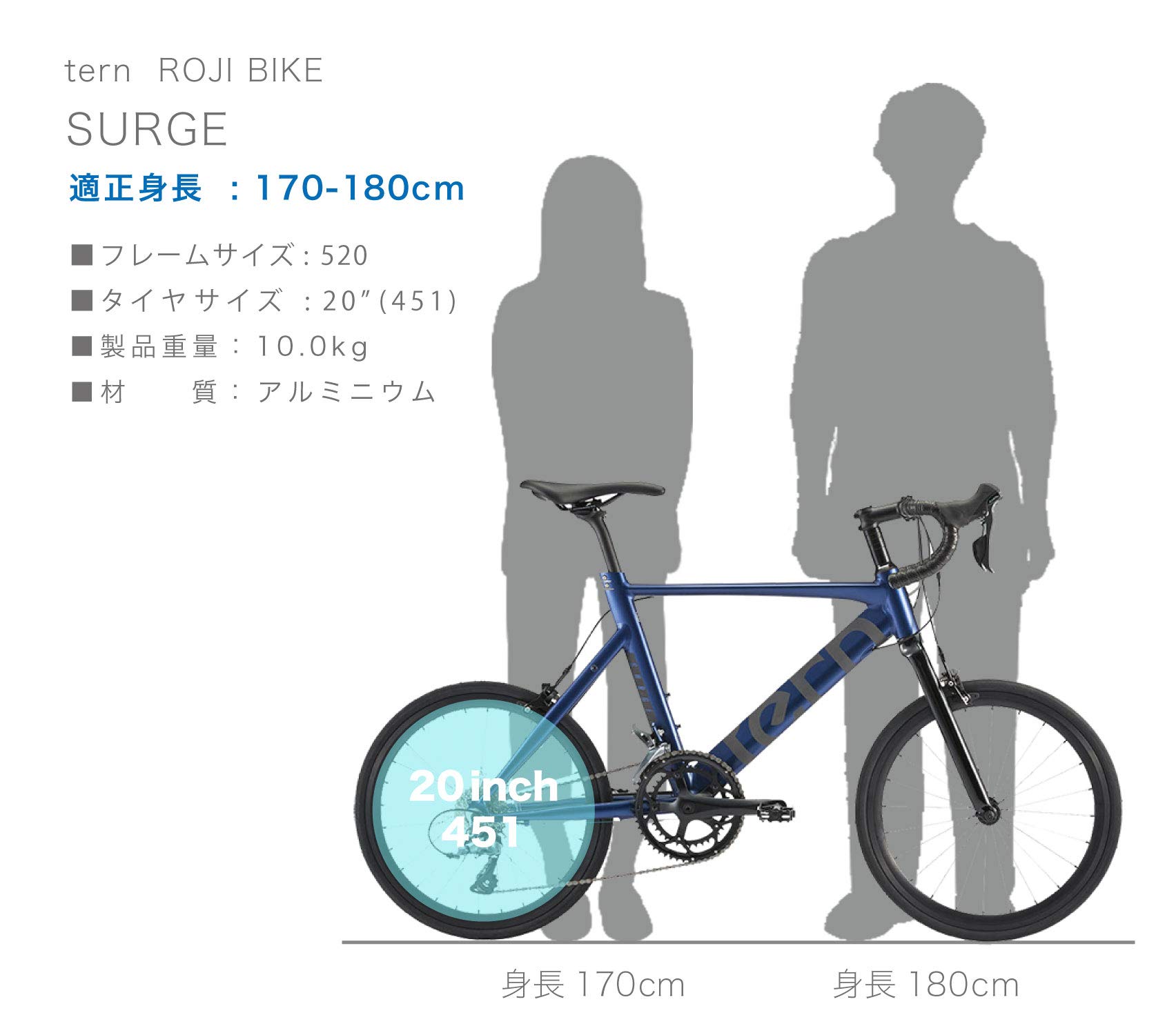 Amazon | tern(ターン) 2020年モデル Surge(サージュ) ROJI BIKE 20