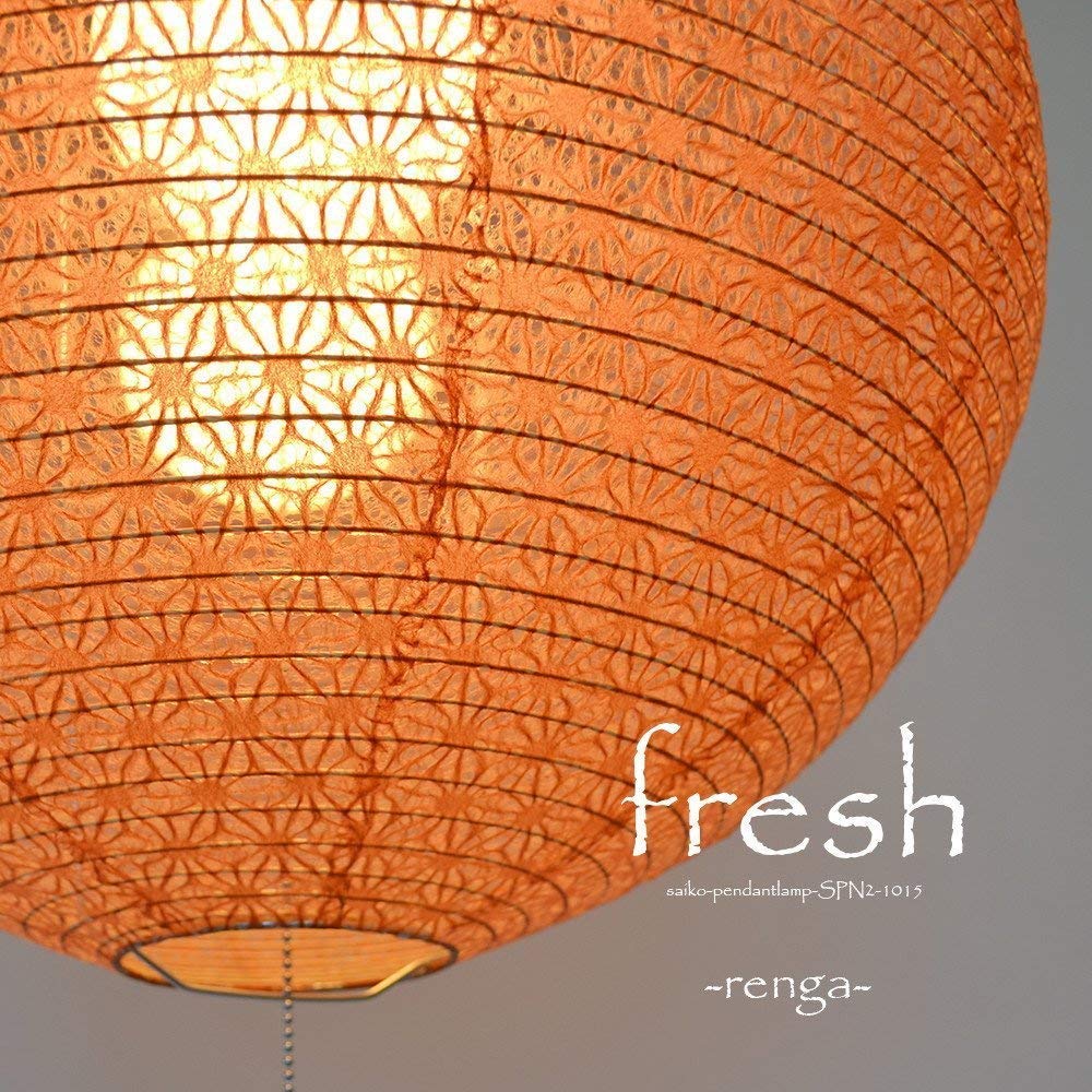 Amazon | 彩光デザイン 和風照明 和紙照明 彩光 2灯ペンダントライト