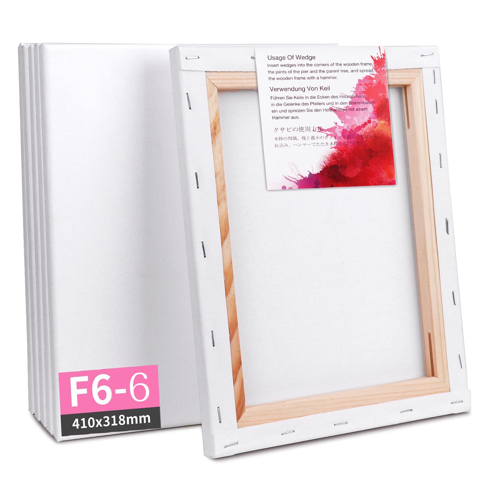 木枠フレームとキャンバスセット 29点セット 油絵 只今F6キャンバス一