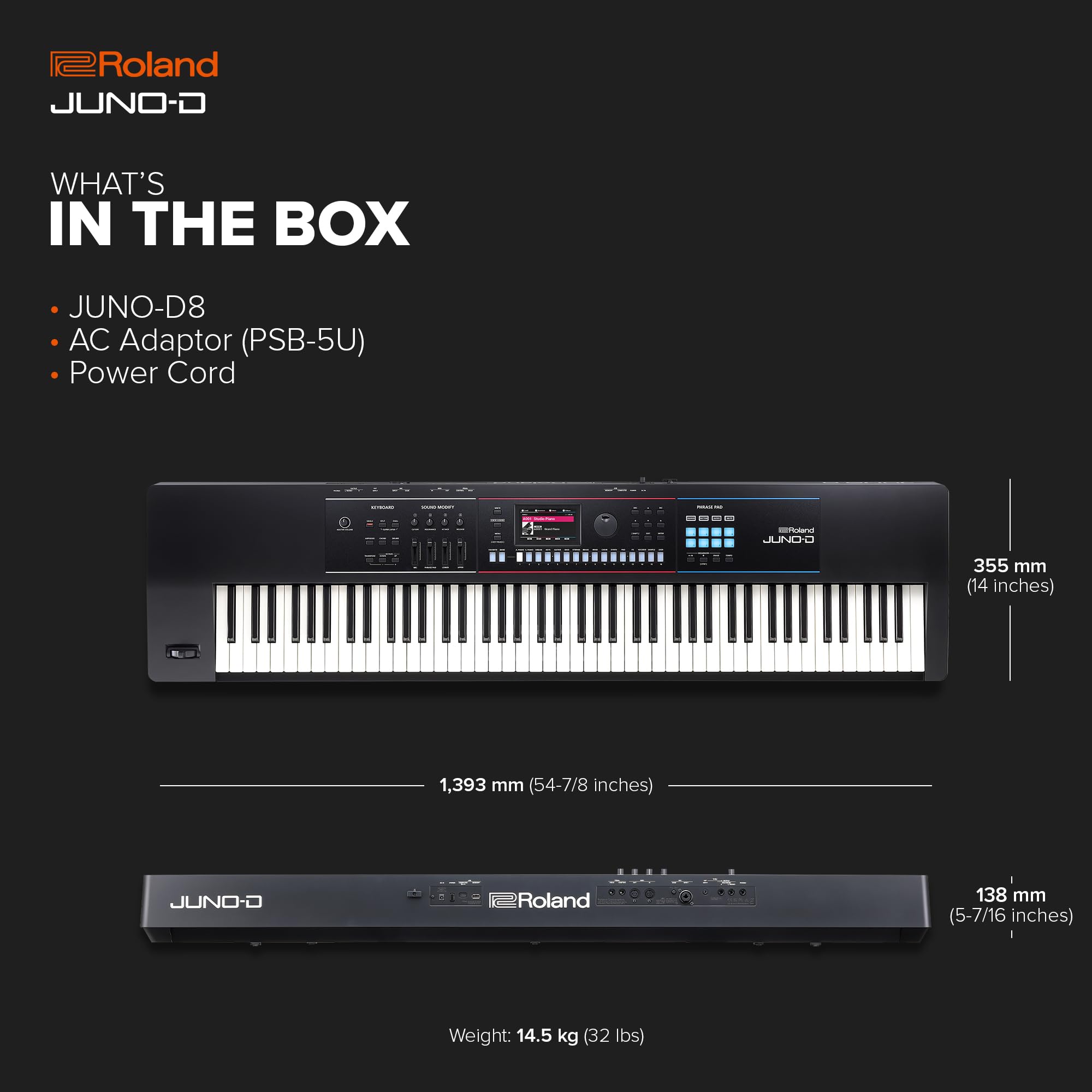 Amazon | シンセサイザー ローランド ROLAND JUNO-D8 ジュノ 88鍵盤