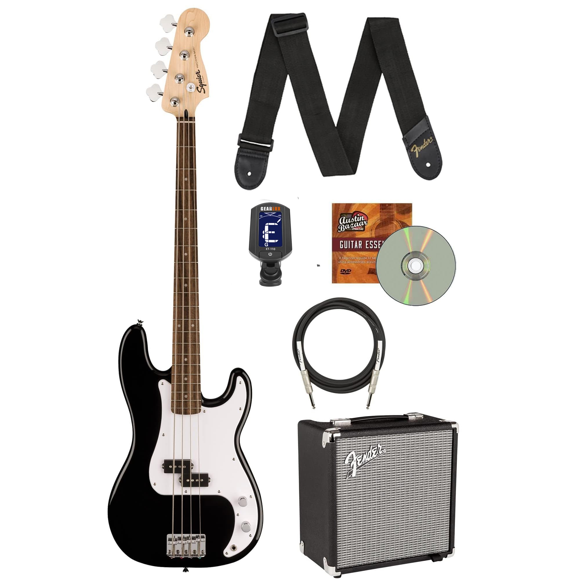 Amazon.com: Fender Squier Sonic Precision Bass Guitar, Laurel