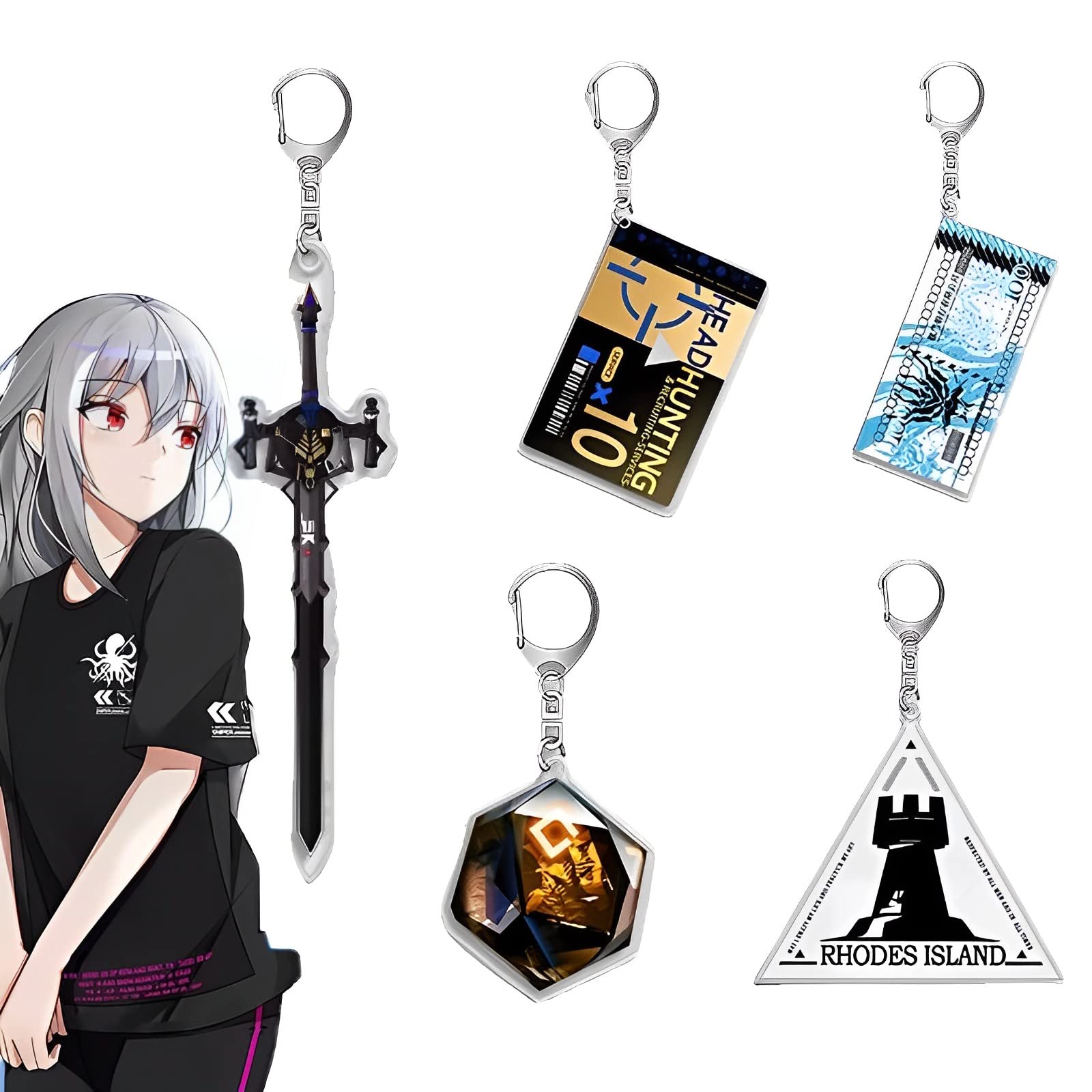 Amazon.co.jp: アークナイツ キーホルダー キーチェーン アクリル 透明