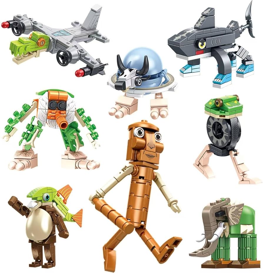 Amazon | 8個セット イタリアンブレインロット ブロック 積み木 トゥン