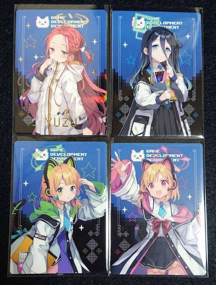 Amazon.co.jp: ブルアカ メモリアルカード ユズ アリス ミドリ モモイ