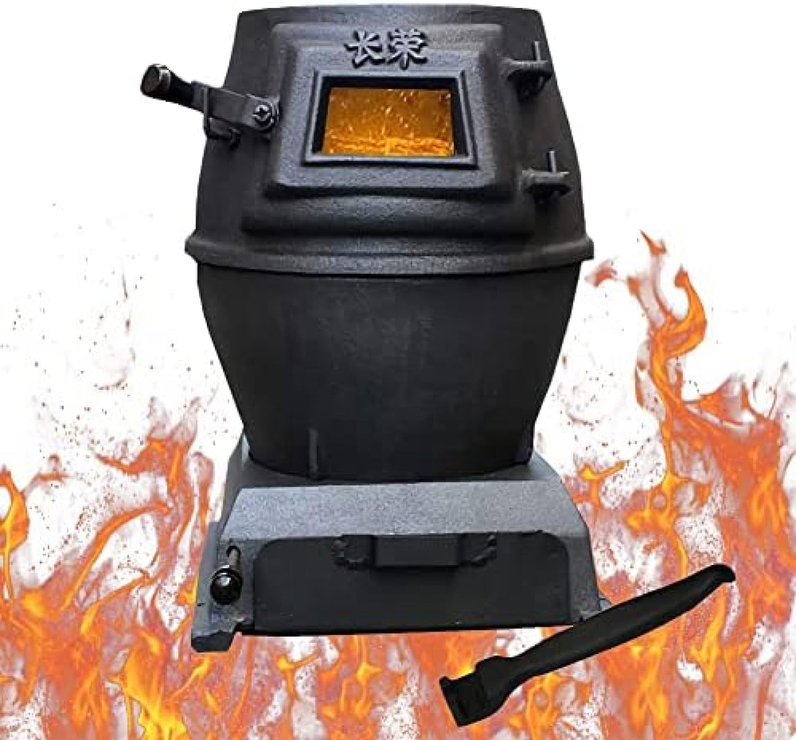 Amazon.co.jp: 厚みのある鋳鉄カーボンストーブ、屋内石炭ストーブ、多