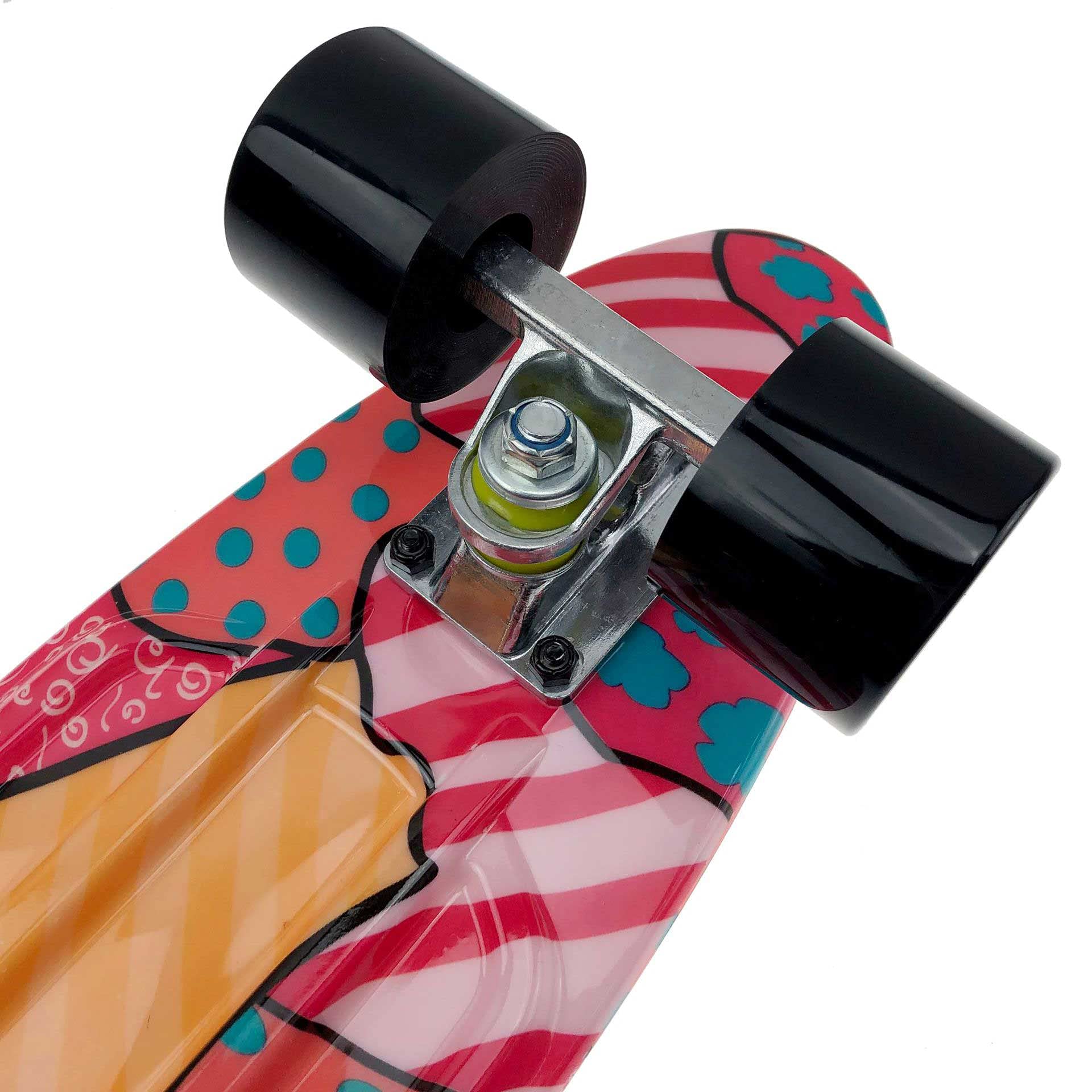 Amazon | GRTE 22インチデッキプラスチックスケートボードPP若者初心者