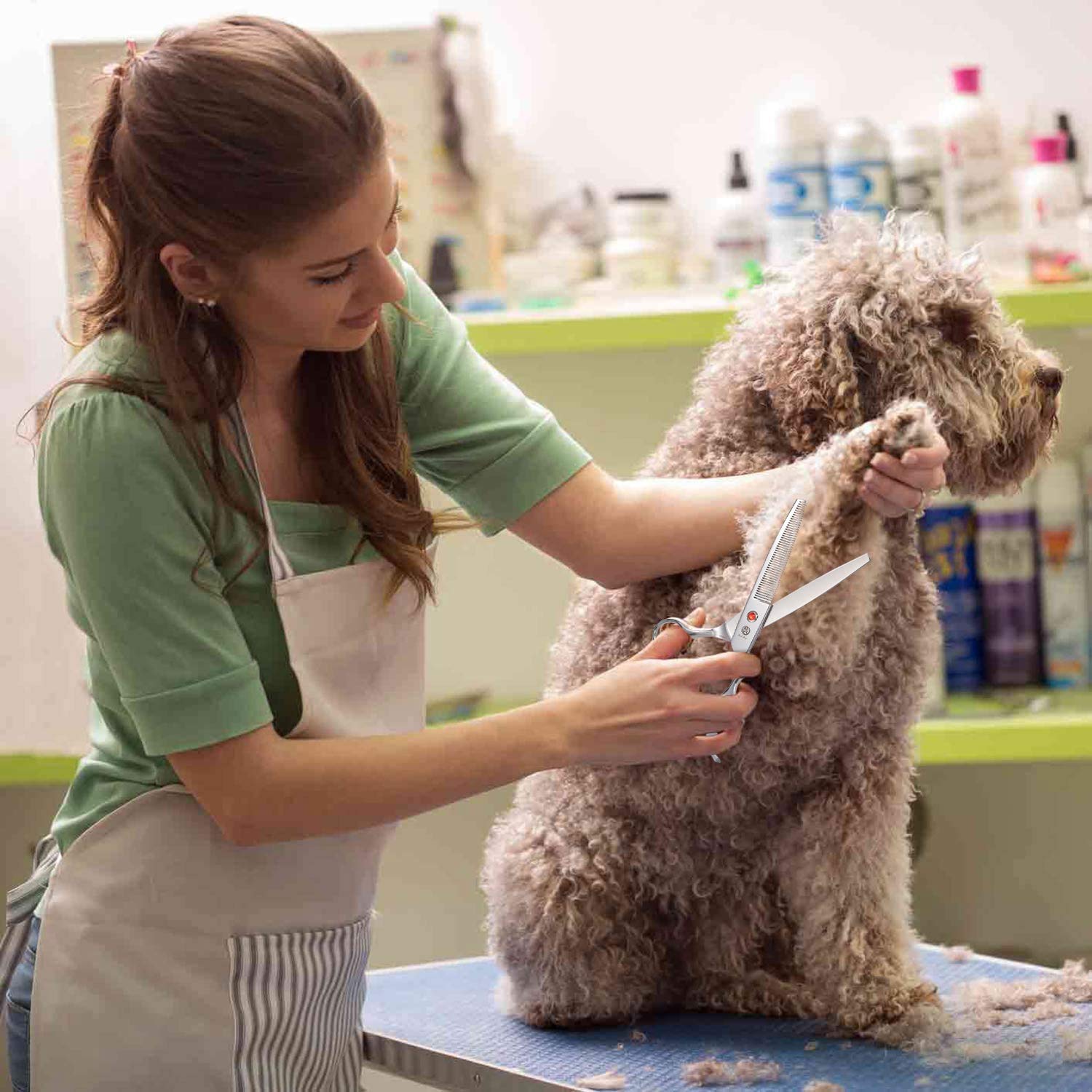 Amazon | Purple Dragon ペット用はさみ すきバサミ セルフカット