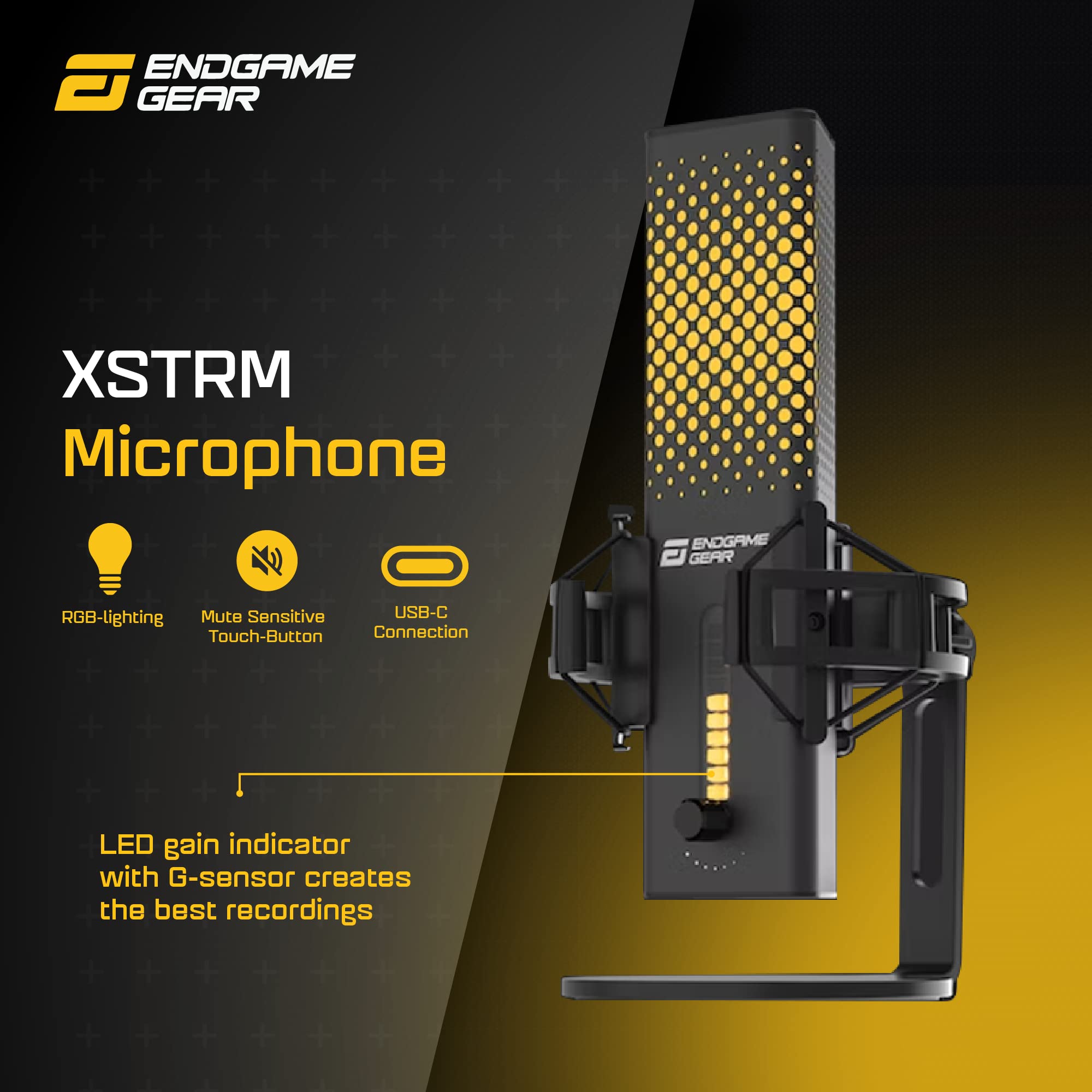 Amazon.com: ENDGAME GEAR XSTRM USB RGB Microphone for PC Gaming