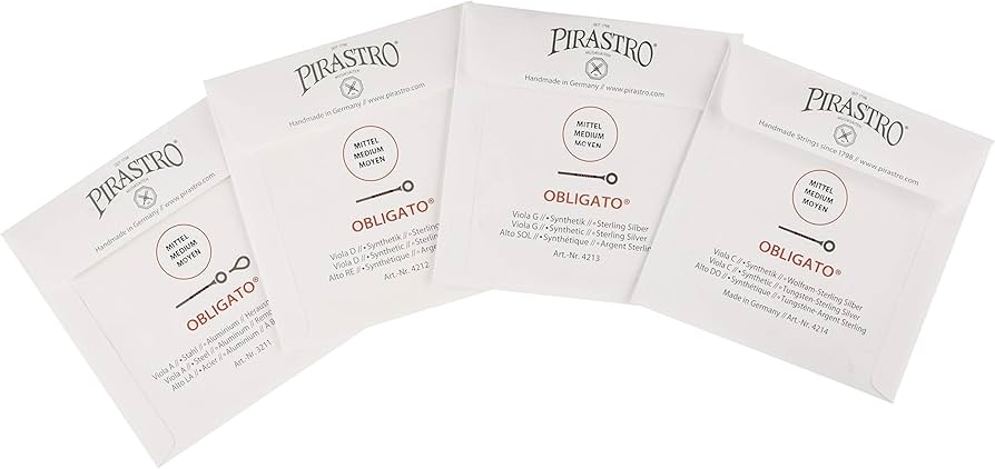 ヴィオラ弦】使用期間1カ月OBLIGATO Viola弦 C.G.D線 3本 ヴィオラ弦