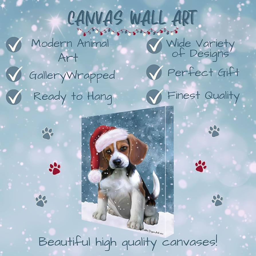 Amazon.com: Doggie of the Day Christmas Let it Snow Beagle Dog