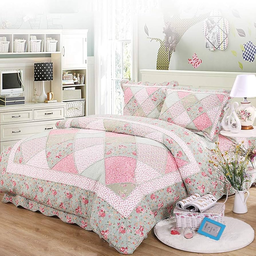 Amazon｜shamocamelベッドカバー キルティング布団カバー 230×250cm