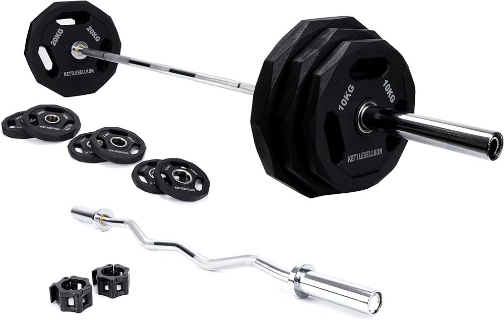 Amazon | KETTLEBELLKON (ケトルベル魂) オリンピック バーベル133KG