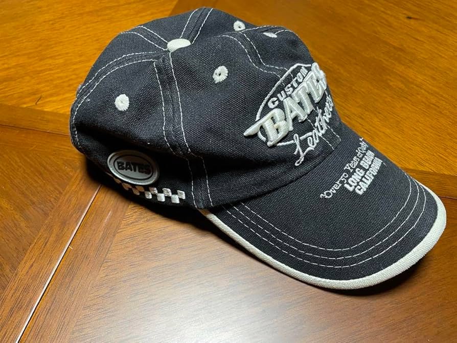 BATES キャップ 帽子 黒 長渕剛 桜島オールナイトライブ着用 Amazon.co