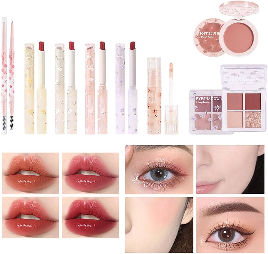 Amazon | 女性用コンプリートメイクアップ8点セット、メイクアップ
