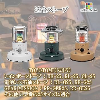 Amazon.co.jp: solunaterra ストーブケース カバー キャリーケース 丸