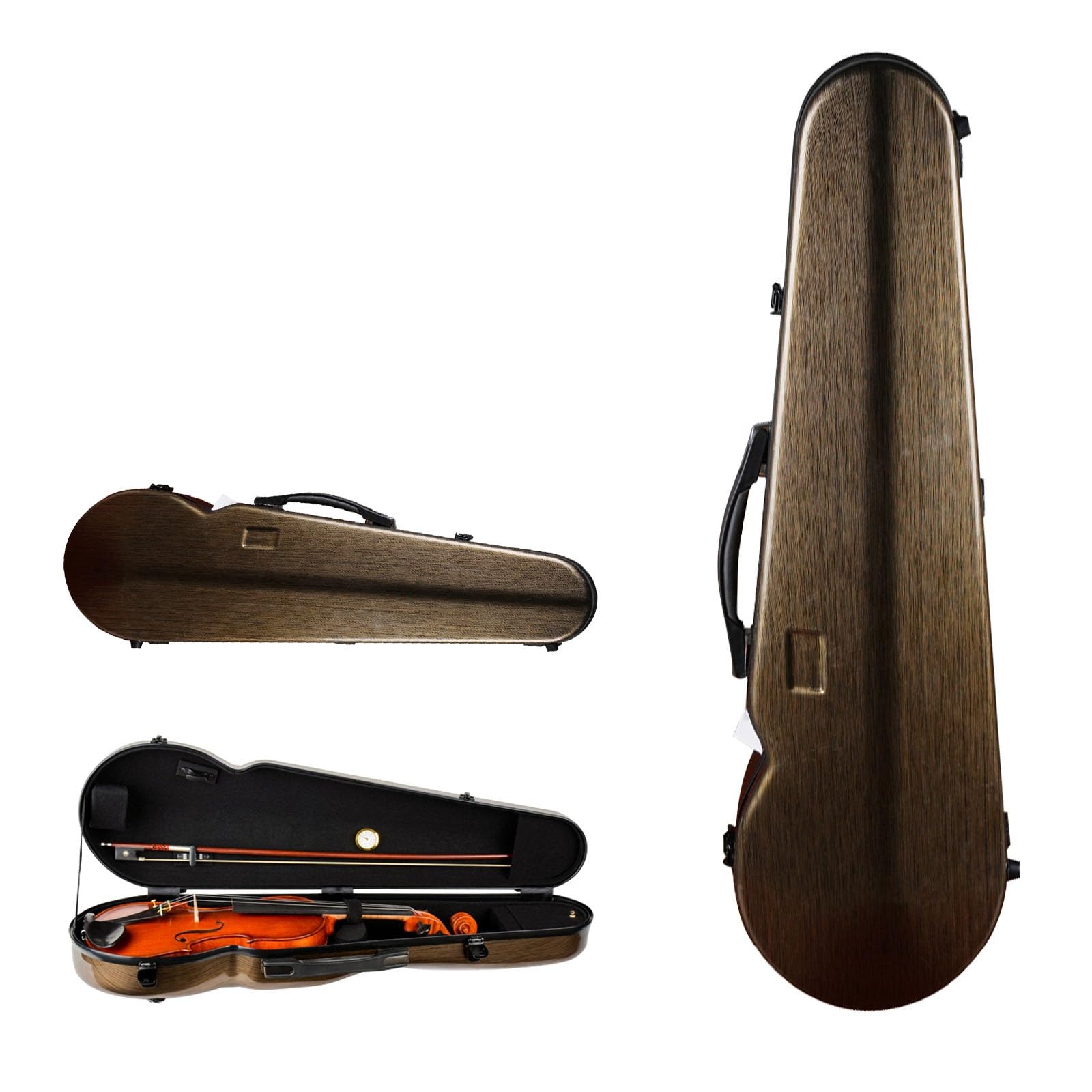 ほぼ新品・使用30分のみ】工房製4/4バイオリン ケース、弓2本など