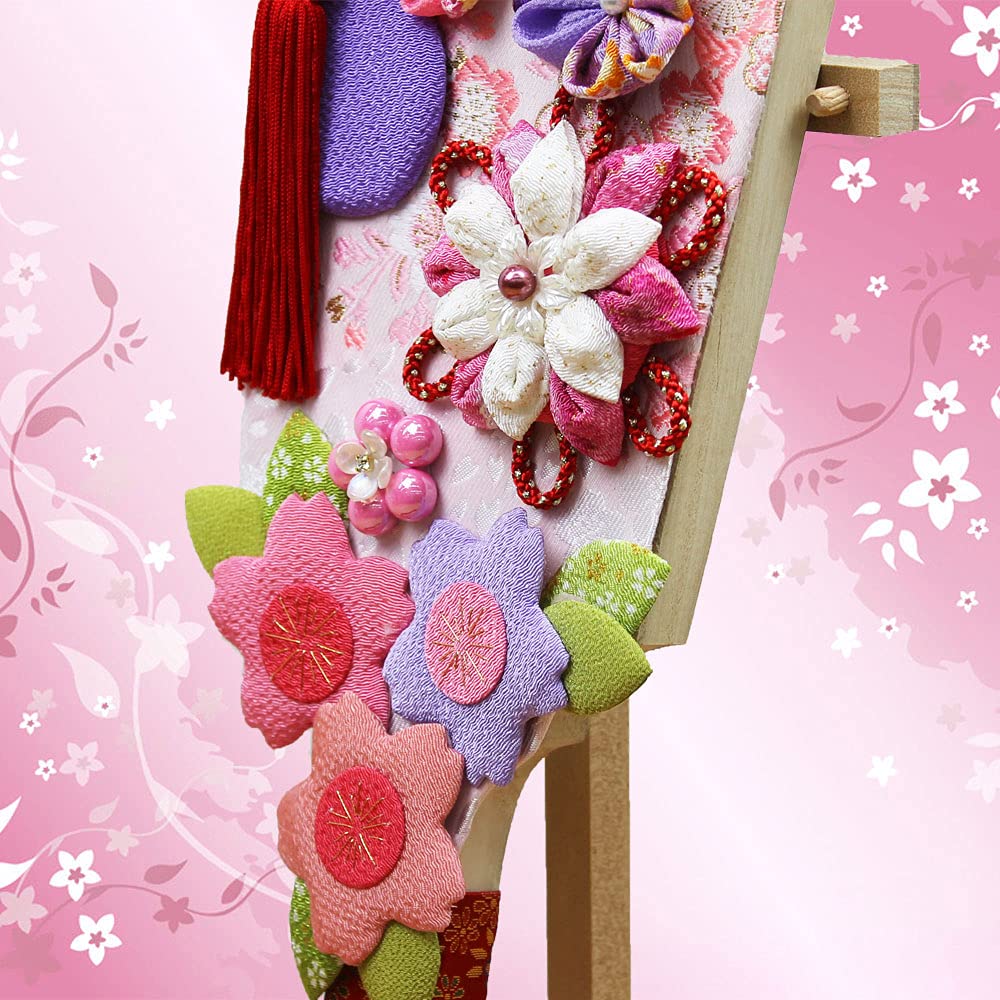 Amazon | 羽子板 初正月 花飾り(15号 押し絵 さくら羽子板飾り 特大