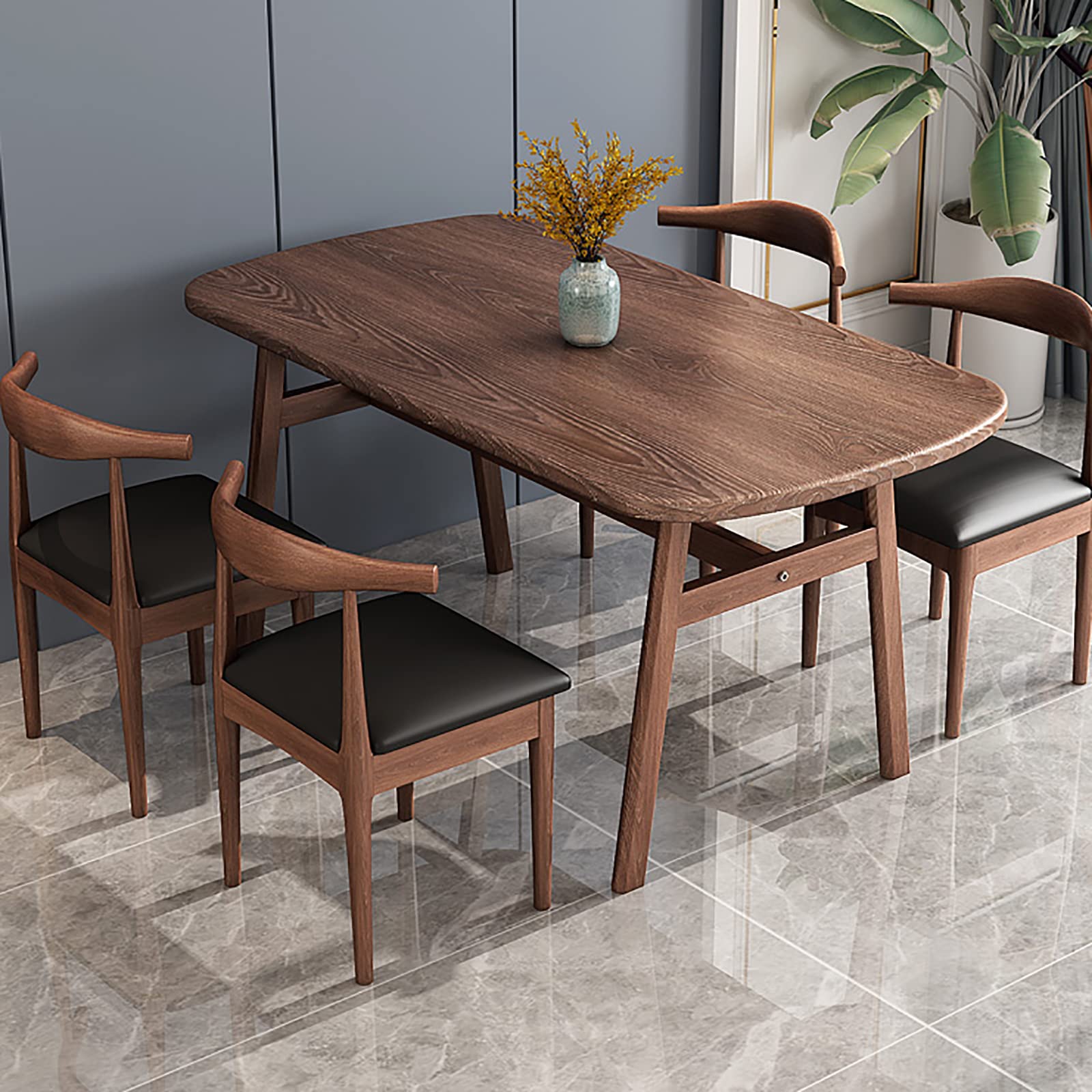 Amazon｜ダイニングテーブルセット4人用チェアセット モダン シンプル