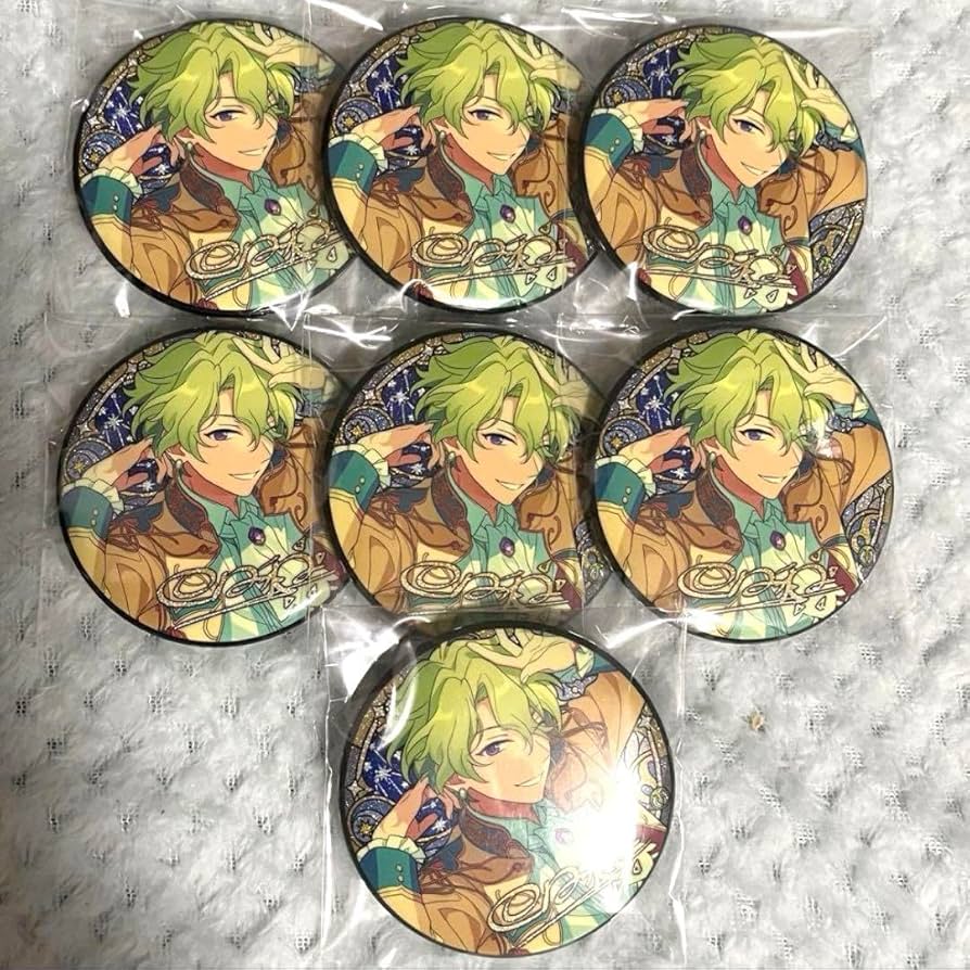 巴日和 あんスタ 招募缶バッジ 中国缶 テーマスカウト 巴日和 あんスタ