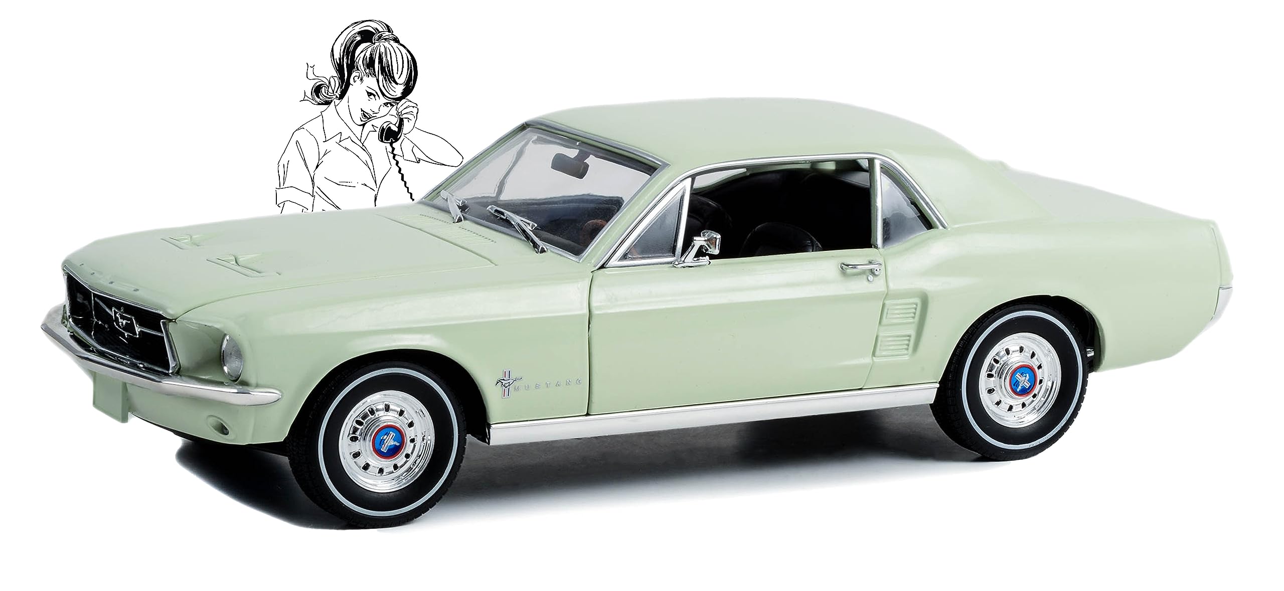 Amazon.com: Greenlight 1:18 1967 Mustang Coupe She Country Special
