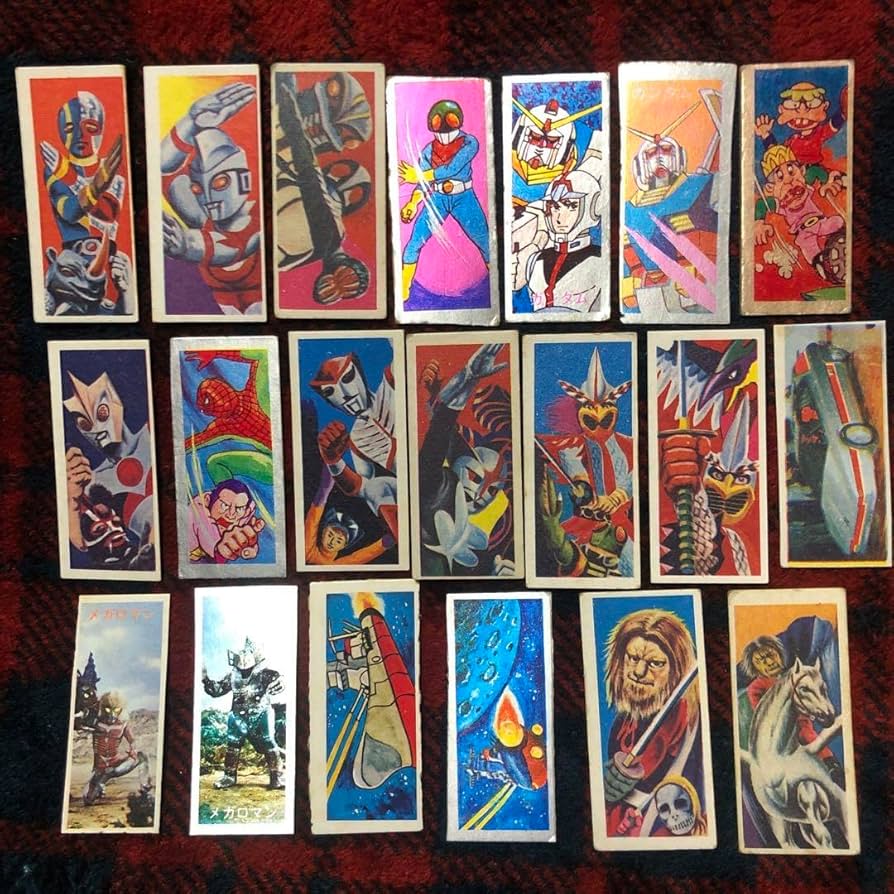 Amazon | アニメ特撮ヒーロー レトロ角メンコセット | めんこ | おもちゃ