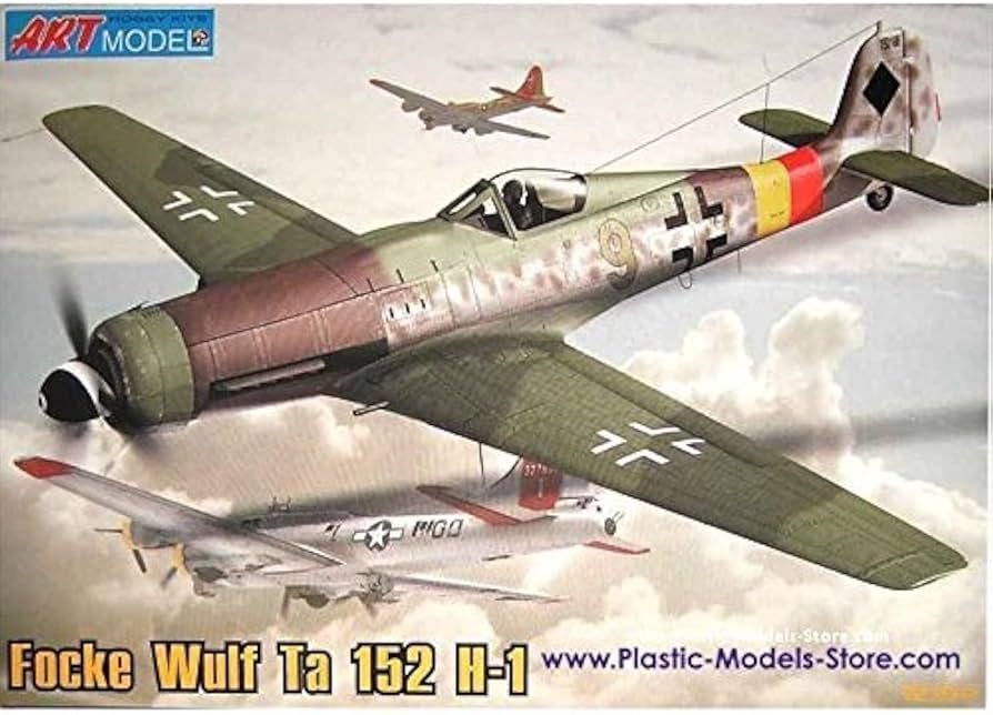 Amazon | ART MODEL プラモデル 建物 飛行機 航空機 FOCKE WULF TA 152