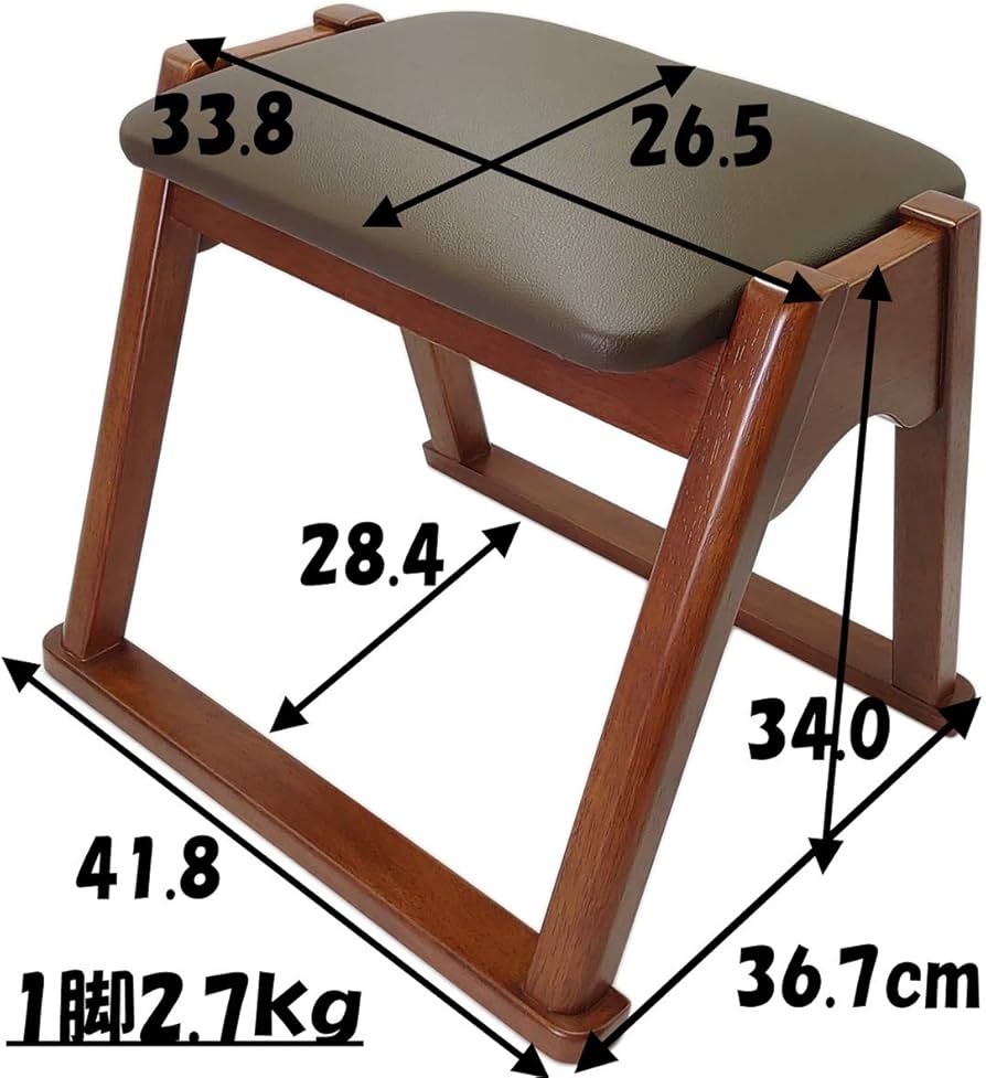 Amazon｜椅子 本堂用 木製 積み重ねタイプ 仏壇用 イス 多目的 座椅子