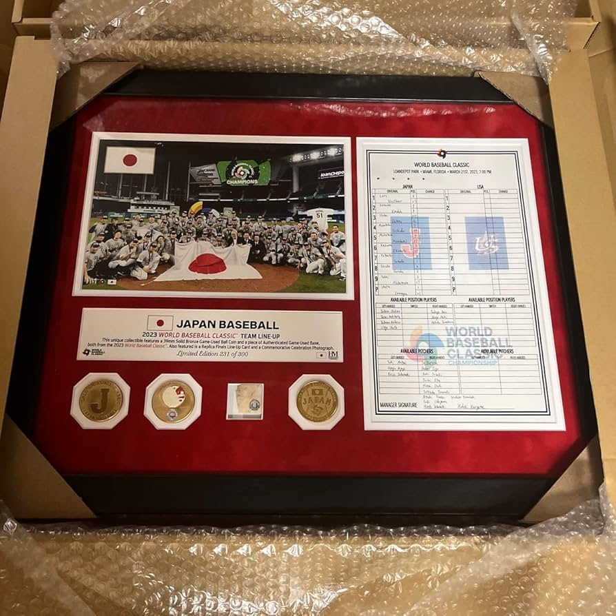 Amazon.co.jp: 2023 WBC 日本代表プレミアムフォトミント 決勝戦 優勝