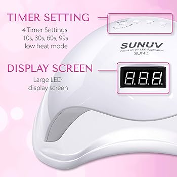 Amazon.co.jp: UV LED ネイルランプ SUNUV UV ライト ネイル用 ジェル